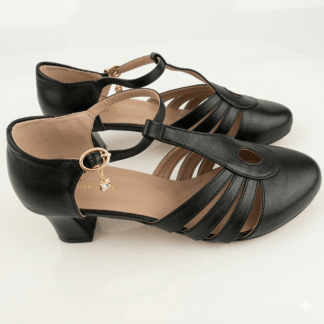 Escarpins en cuir Noir