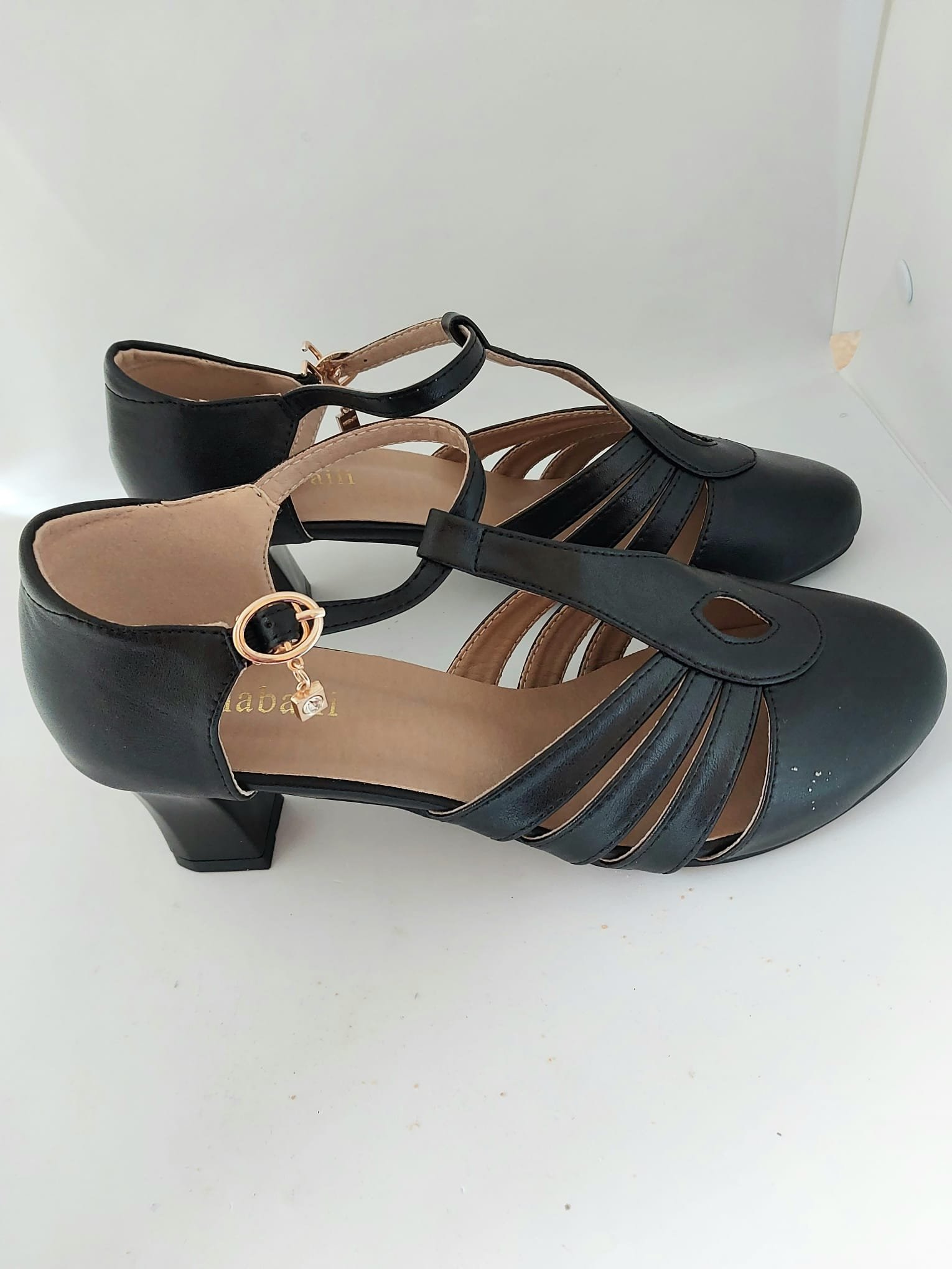 Escarpins en cuir Noir