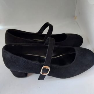 Escarpins femme noirs en cuir et velours